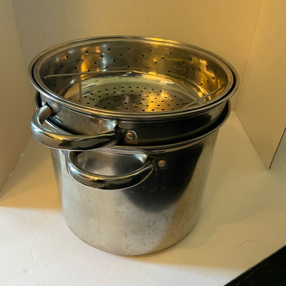 Stainless steel double broiler